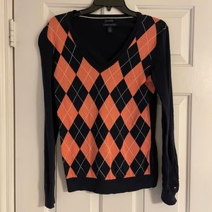 Tommy Hill figure v neck sweater womens small